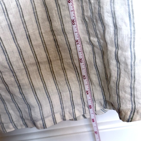 C&C California 100% Linen Button Down Dress Coastal Cowgirl Size Medium - Picture 5 of 7